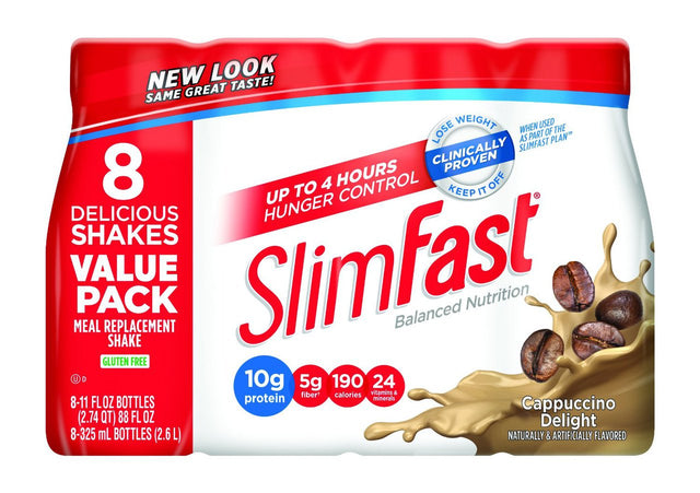 Slimfast, Ready to Drink Cappuccino Delight, 88Oz. (3Count)