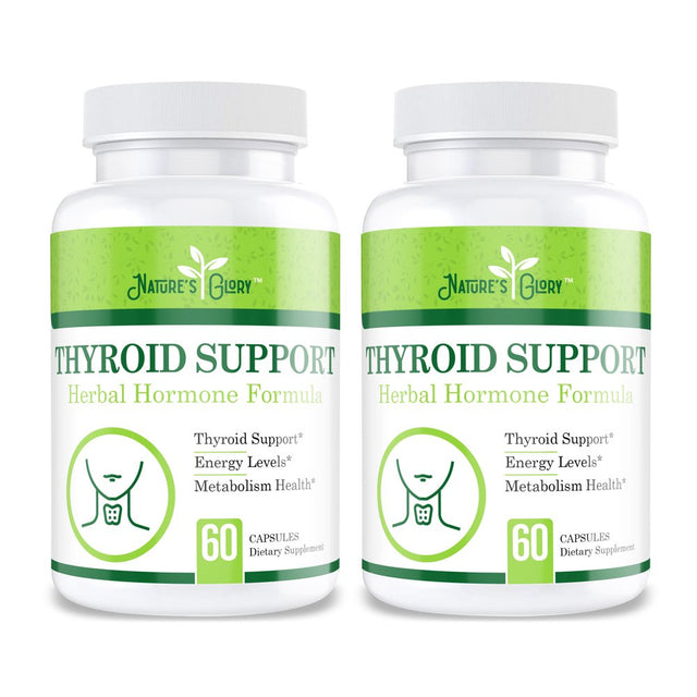 Thyroid Support for Energy and Metabolism Supplement - Improves Energy Level and Blood Flow for Thyroid and Metabolism Health - 120 Capsules