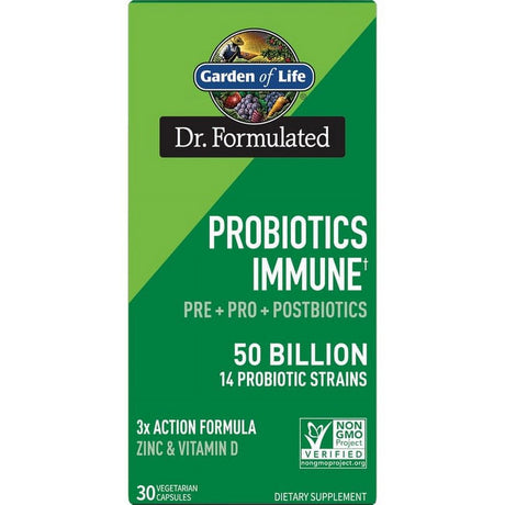 Garden of Life Probiotics Immune, 50 Billion, 30 Vegetarian Capsules