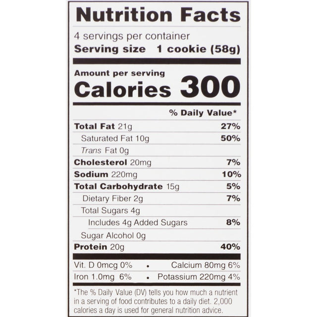 Power Crunch PRO Peanut Butter Fudge High Protein Bar, 20G Protein, 2 Oz, 4 Ct