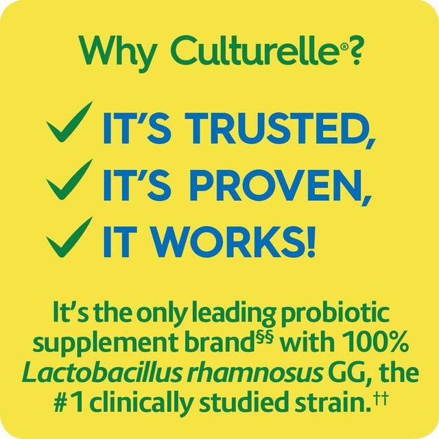 Culturelle Health and Wellness Probiotic Supplement, 30 Ct