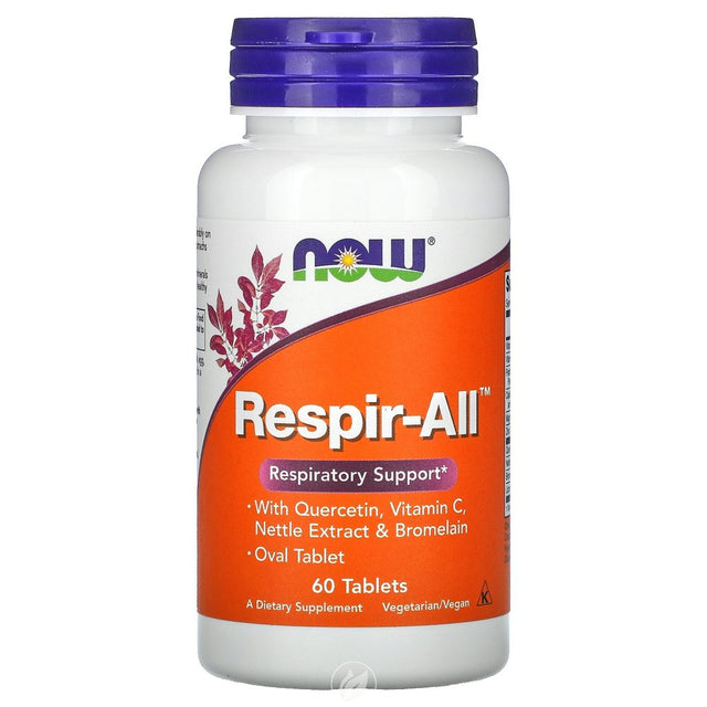 NOW Supplements Respir-All Allergy 60 Tabs