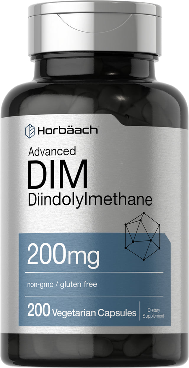 DIM Supplement | 200Mg | 200 Vegetarian Capsules | by Horbaach