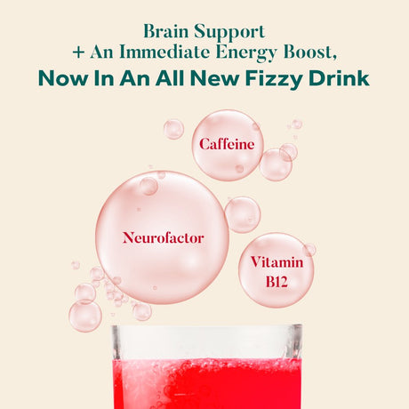 Neuriva Brain + Energy Effervescent Tablets, Cherry Limeade, 30Ct