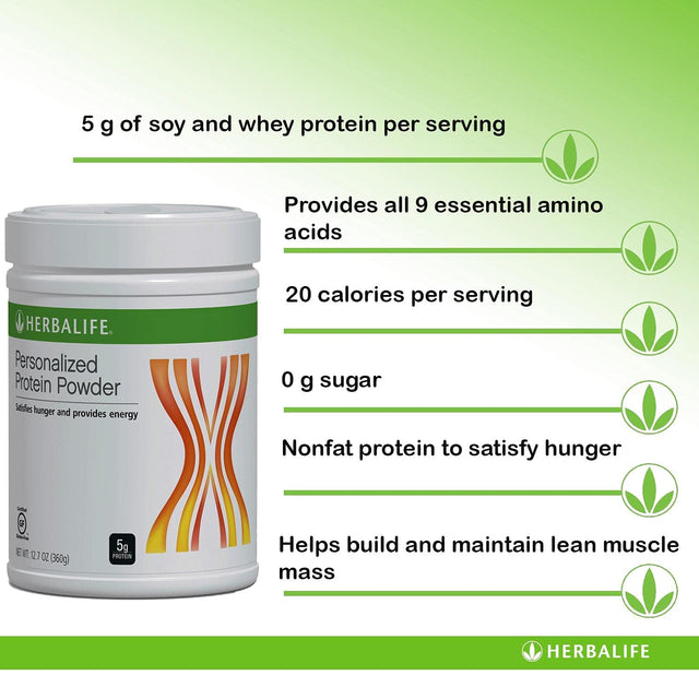 Herbalife (DUO) FORMULA 1 Healthy Meal Nutritional Shake Mix (Cookies 'N Cream) with PERSONALIZED PROTEIN POWDER