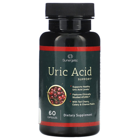 Premium Uric Acid Support Supplement – Uric Acid Formula & Urinary Tract Support – Includes Tart Cherry, Chanca Piedra, Celery Extract & Cranberry – 60 Veggie Capsules