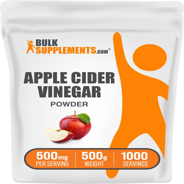 Bulksupplements.Com Apple Cider Vinegar Powder, 500Mg - Supports Heart Health (500G - 1000 Servings)