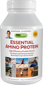 ANDREW LESSMAN Essential Amino Protein 180 Capsules – Easy-To-Absorb, Small Peptides and Free-Form Amino Acids, Comprehensive Protein Source. Hormone-Free, Lactose-Free, Sodium-Free. No Additives