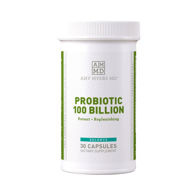 Dr. Amy Myers Best Probiotics 100 Billion CFU per Capsule - for Women & Men - Powerful Combination of Doctor Approved Strains - Supports Healthy Digestion and Gut Microbiome - One Month Supply