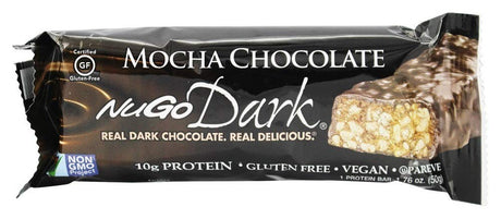 NUGO NUTRITION BAR BAR,NUGO DARK,MOCHA CHOC, 50 GRM CASE_12