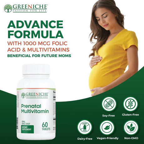 Greeniche Prenatal Multivitamin Tablets, 110G