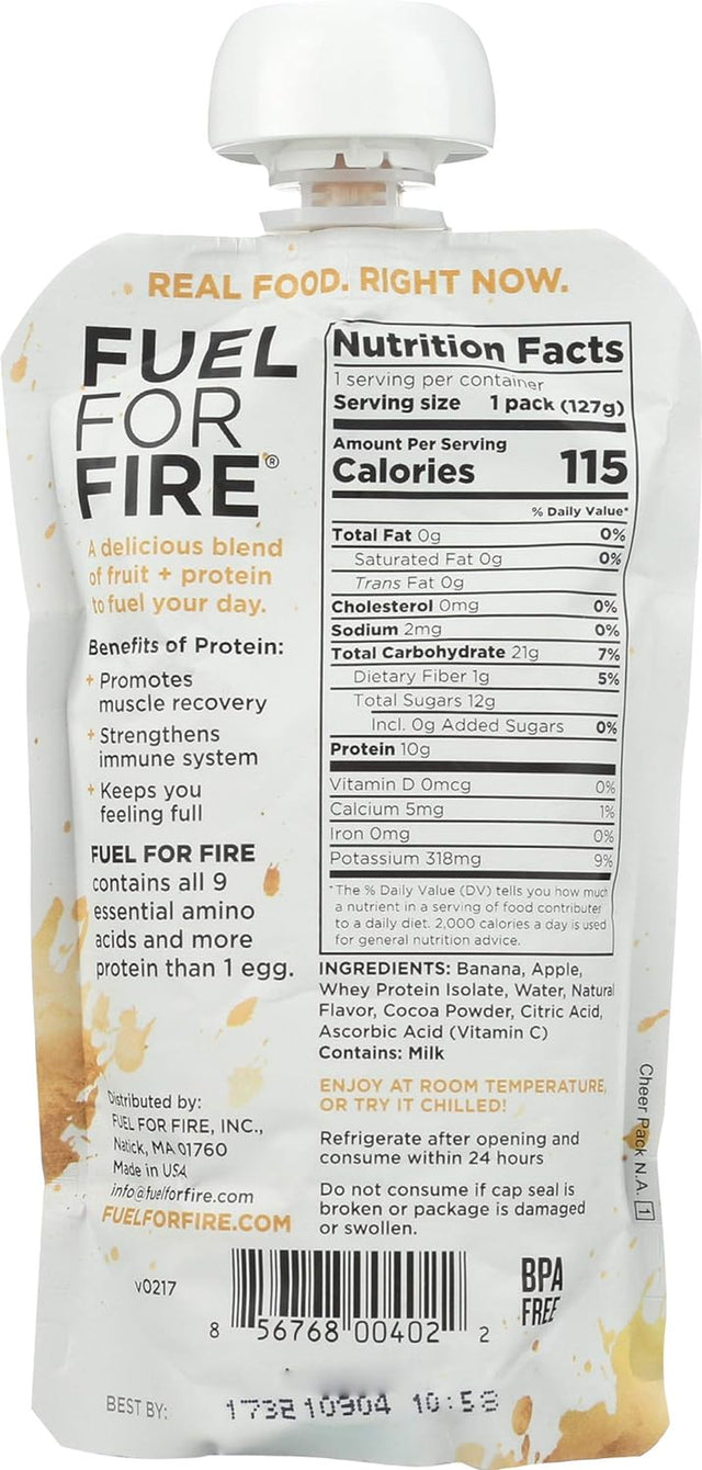 Fff Banana W/10G Protein Size 4.5Z All Natural Friut Banana W/10Grams Whey Protein in Pouch 4.5Z