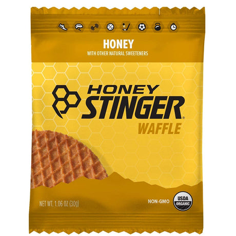 Honey Stinger Organic Honey Waffle | Energy Stroopwafel for Exercise, Endurance and Performance | Sports Nutrition for Home & Gym, Pre & during Workout | Box of 16 Waffles, 16.96 Ounce (Pack of 16)