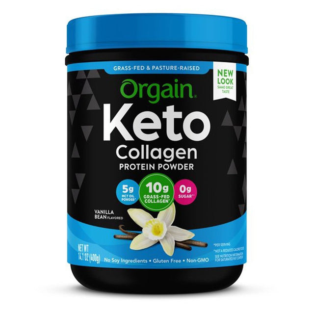 Orgain Keto Collagen Protein Powder Vanilla -- 14.1 Oz