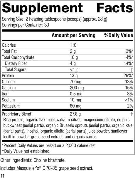 Standard Process SP Complete - Whole Food Immune Support, Liver Support, Antioxidant, and Weight Management with Rice Protein, Grapeseed Extract, and Choline - Vegetarian, Dairy Free - 32 Ounce