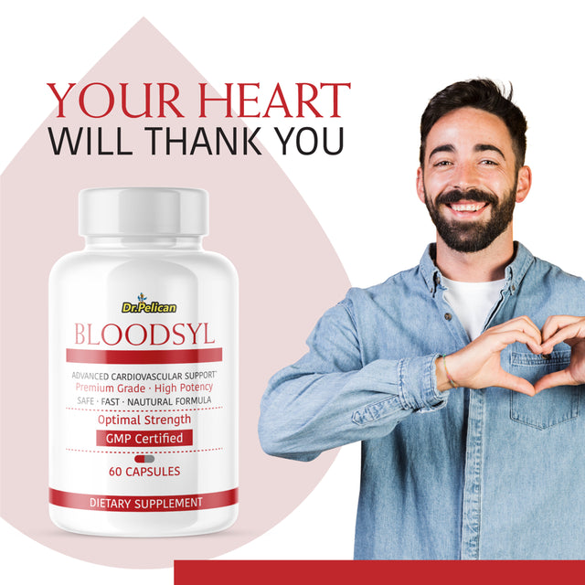 Bloodsyl- Sugar/Heart/Advanced Cardiovascular Support - 60 Capsules- Dr.Pelican