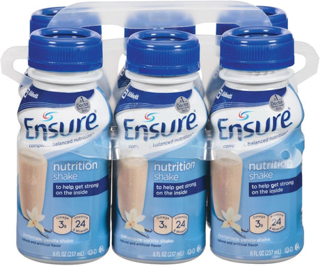 Ensure Original Nutrition Shake with 9 Grams of Protein, Meal Replacement Shakes, Vanilla, 8 Fl Oz, 24 Count