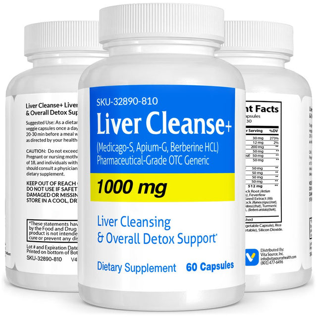 Liver Cleanse Pharmaceutical Grade Detox & Repair Support, Vitasource