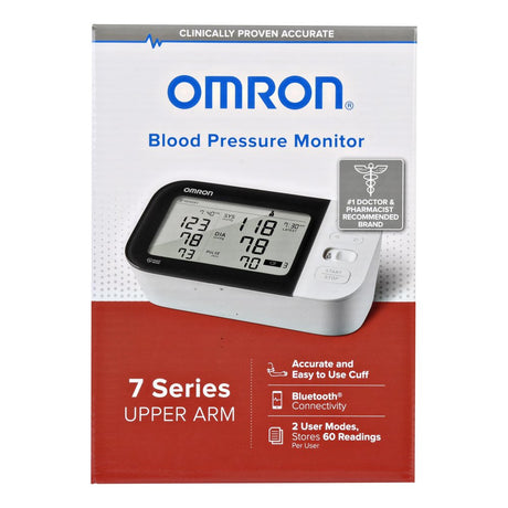 OMRON 7 Series Blood Pressure Monitor (BP7350), Upper Arm Cuff, Digital Bluetooth Blood Pressure Machine, Stores up to 120 Readings for Two Users (60 Readings Each)