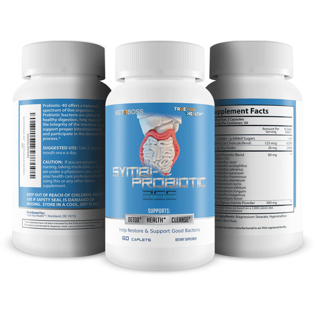 Symbi-Probiotic 365 Keto Probiotic Health Support - Probiotic Life Energy & Gut Support - Health Starts in the Gut - Healthy Symbiotic 365 Daily Probiotic - Inspired by Dr Sebi Products