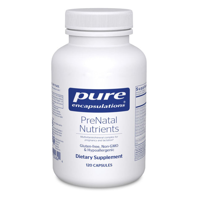 Pure Encapsulations Prenatal Nutrients | Multivitamin Supplement to Support Pregnancy, Lactation, and Maternal/Fetal Well-Being* | 120 Capsules