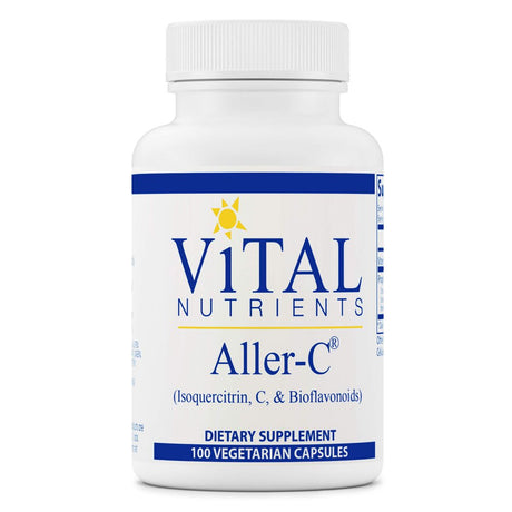 Vital Nutrients - Aller-C (Isoquercitrin, C, and Bioflavonoids) - Respiratory and Sinus Support - 100 Vegetarian Capsules