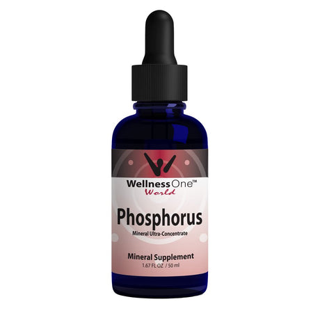 Wellnessone Phosphorus Mineral Drops - Liquid Ionic Mineral Supplement, 50 Ml (50 Servings)