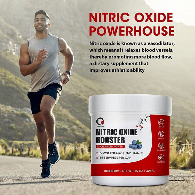 Nitric Oxide Beet Root Organic Powder, Heart & Blood Pressure-Blueberry Flavored 425 G 15 OZ