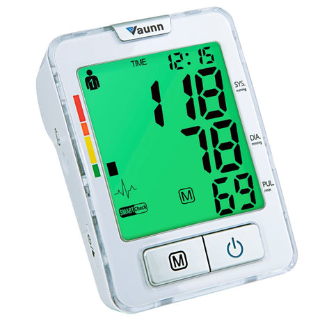 Vaunn Medical Automatic Upper Arm Blood Pressure Monitor (BPM) with Cuff