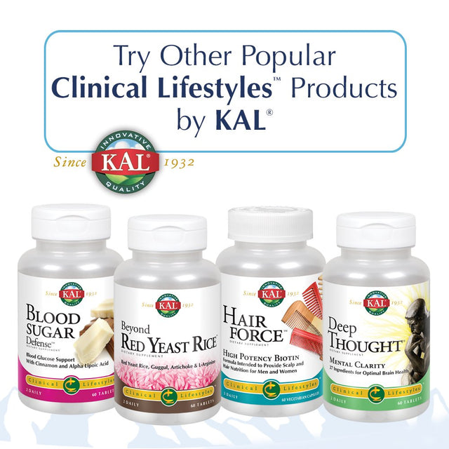 KAL Uric Acid Flush | Tart Cherry Blend, Celery Seed & More for Healthy Joint Comfort Support | 30 Servings | 60 Vegcaps