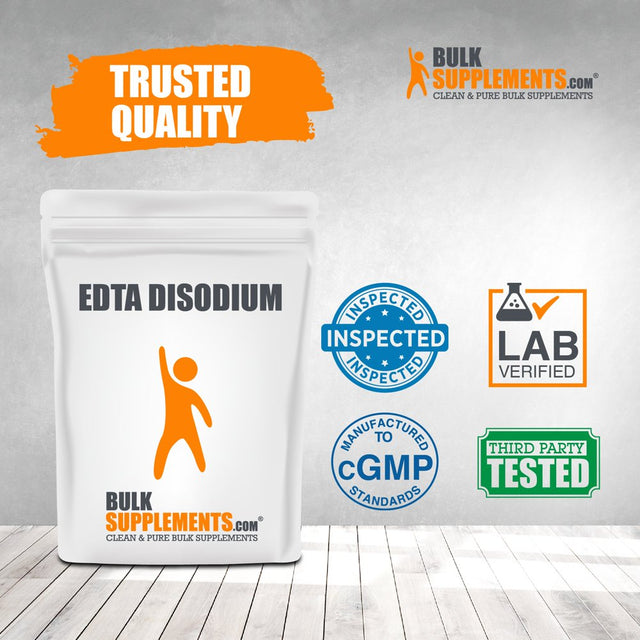 Bulksupplements.Com EDTA Disodium Powder - Water Softener - Kidney Support - Liver Support (500 Grams)