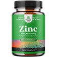 Zinc Supplement 50Mg per Serving - Zinc Immune System Booster and Natural Zinc Supplement for Mood Boost Heart Health Brain Support with Hair Skin and Nails Vitamins - Zinc Immune Support Supplement