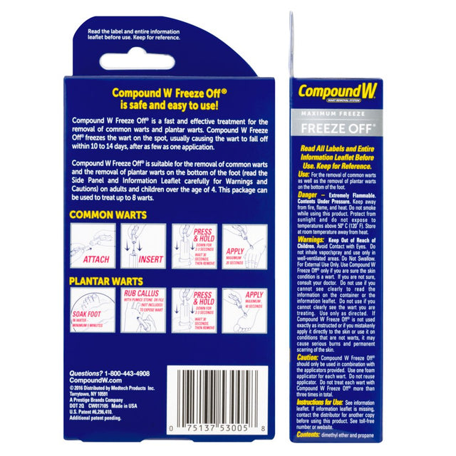 Compound W Freeze off Wart Remover, 8 Applications