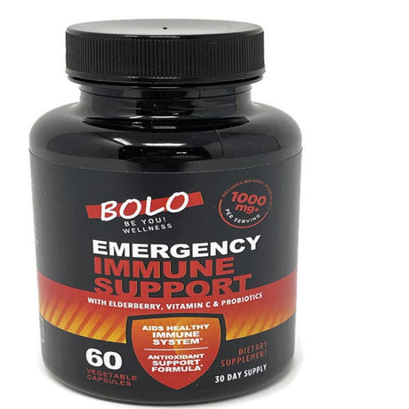 EMERGENCY IMMUNE SUPPORT SUPPLEMENT: 10In1 Antioxidant Immunity Booster, Respiratory Support & Stress Response: Vitamin C, B6, E, Elderberry, Zinc, Echinacea, Turmeric, Garlic, Probiotic & L-Glutamine