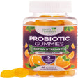 Daily Probiotic Gummies, 5 Billion CFU, Extra Strength Probiotic Supplement, Dietary Digestive Health & Gut Health Support Supplements, Probiotic Gummy Vitamins, Probiotics for Women & Men, 60 Gummies