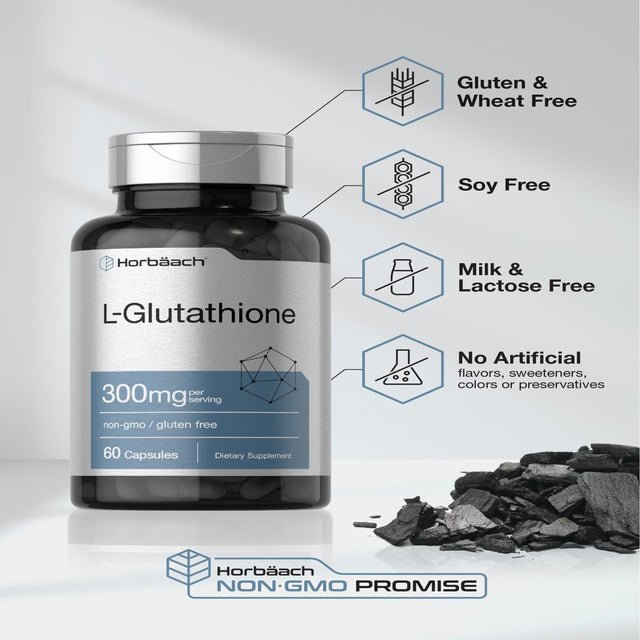 L Glutathione | 300Mg | 60 Capsules | by Horbaach