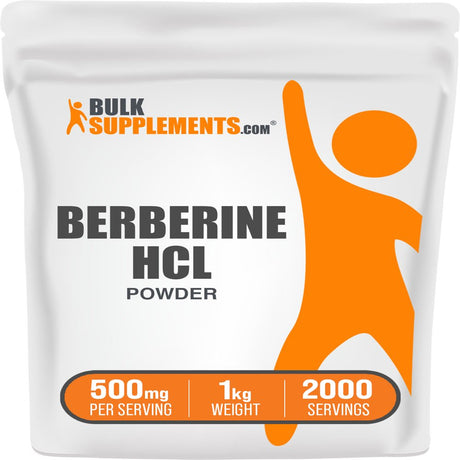 Bulksupplements.Com Berberine Hcl Powder - Berberine 500Mg - Digestive Enzymes - Gallbladder Supplements - Blood Sugar Support (1 Kilogram - 2.2 Lbs)