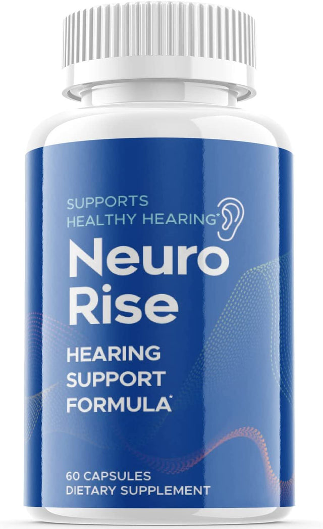 (1 Pack) Neuro Rise - Dietary Supplement for Hearing - Tinnitus Support for Healthy Middle and Inner Ear Structures, Including Cilia, Nerves and Blood Supply - 60 Capsules