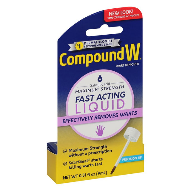 Compound W Maximum Strength Fast Acting Liquid Wart Remover, 0.31 Fl Oz