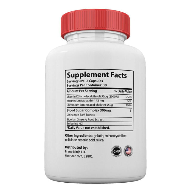 Glucofort Blood Sugar Support Capsules, Glucofort Pills Advanced Formula 60 Capsules