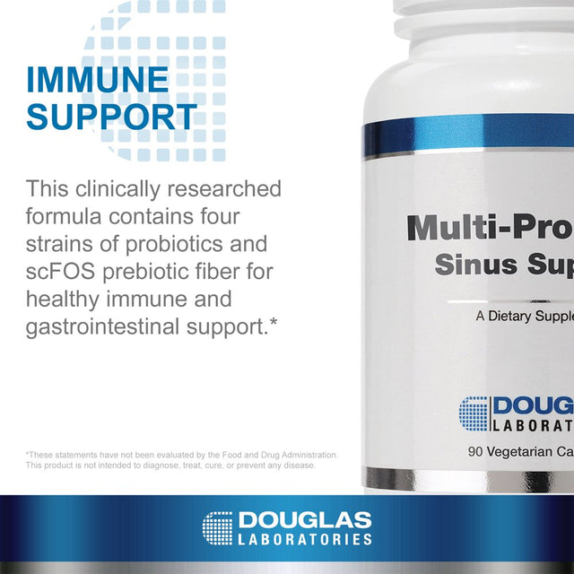 Douglas Laboratories - Multi-Probiotic Sinus Support -Probiotics and Prebiotics with Additional Respiratory Support - 90 Capsules