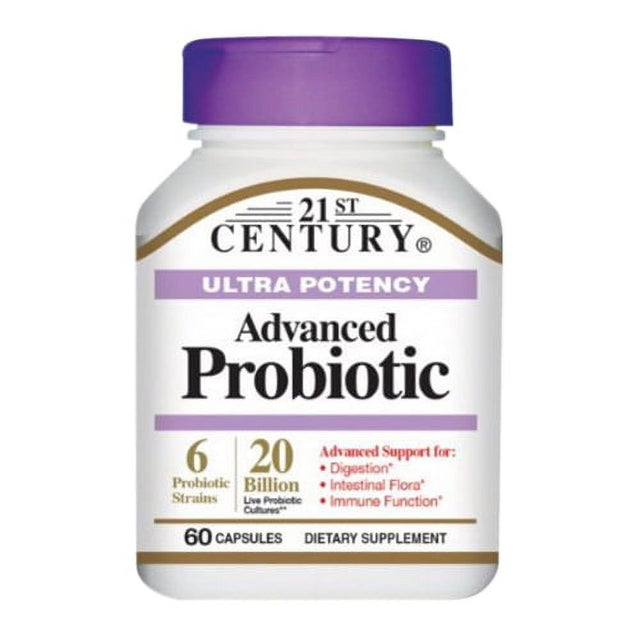 21St Century Ultra Potency Advanced Probiotic Capsules, 60 Ea, 2 Pack