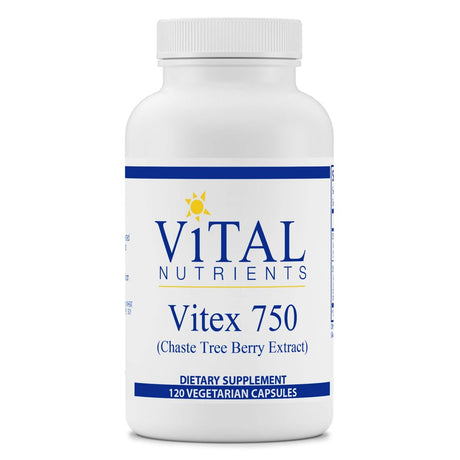 Vital Nutrients - Vitex 750 (Chaste Tree Berry Extract) - Female Hormone Support - 120 Vegetarian Capsules per Bottle