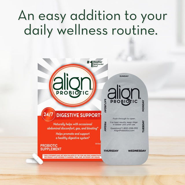 Align Probiotic Capsules, Men and Women'S Daily Probiotic Supplement for Digestive Health, 28 Ct