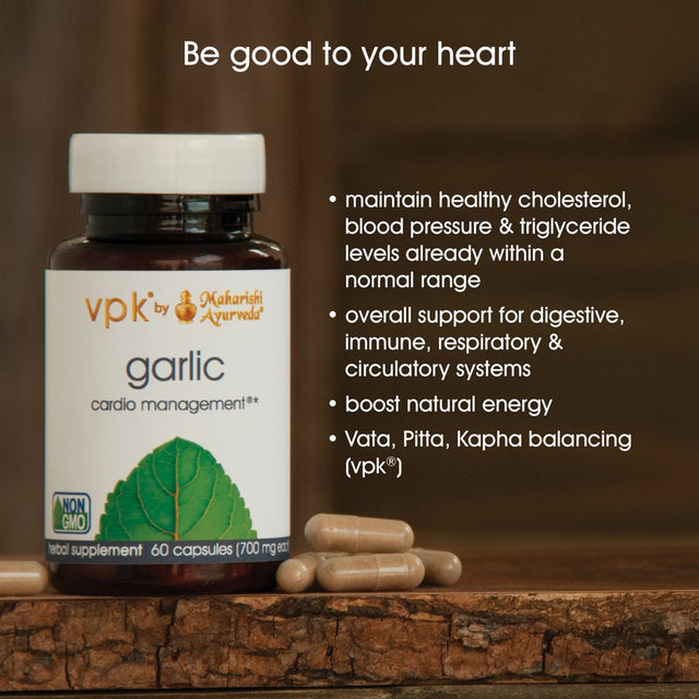 Garlic | 60 Capsules | Helps Maintain Healthy Cholesterol, Blood Pressure & Triglyceride Levels within Normal Range | Supports Digestive, Immune, Respiratory & Circulatory Systems