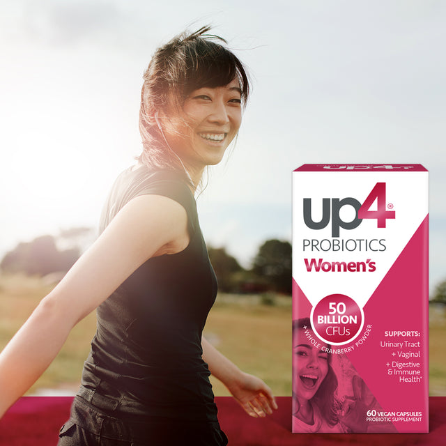 UP4 Women'S Probiotic with Organic Cranberry Dietary Supplement Capsules, 60 Ct