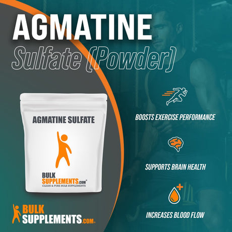 Bulksupplements.Com Agmatine Sulfate Powder, 1000Mg - Nitric Oxide Supplement (5 Kilograms)