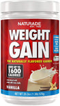 Naturade Weight Gain Instant Nutrition Drink Mix, Vanilla ,20.3 Ounce