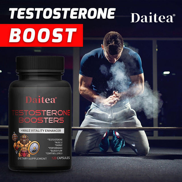 Daitea Male Enhancement - Muscle Builder - Anabolic Muscle Builder and Energy Booster for Men - Vitamins & Minerals - Daily Supplement for Men