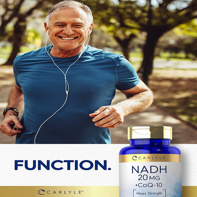 NADH Supplement 20Mg | with Coq10 | 60 Capsules | by Carlyle